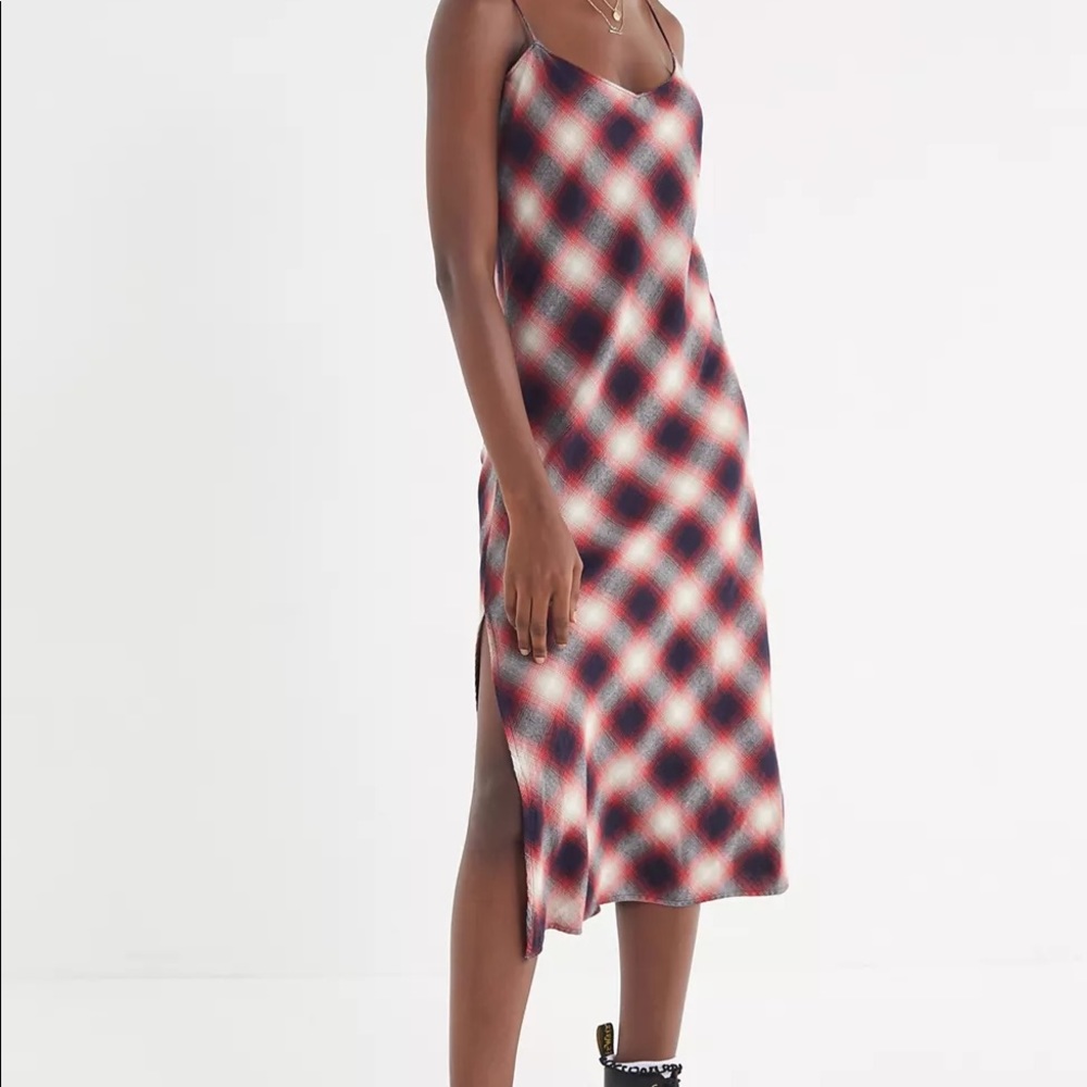 Pistols Mari Plaid Flannel Midi Dress